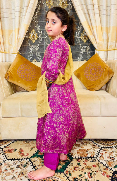 3 pcs lawn dress for girls