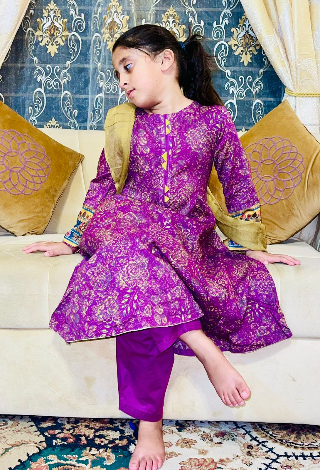 3 pcs lawn dress for girls