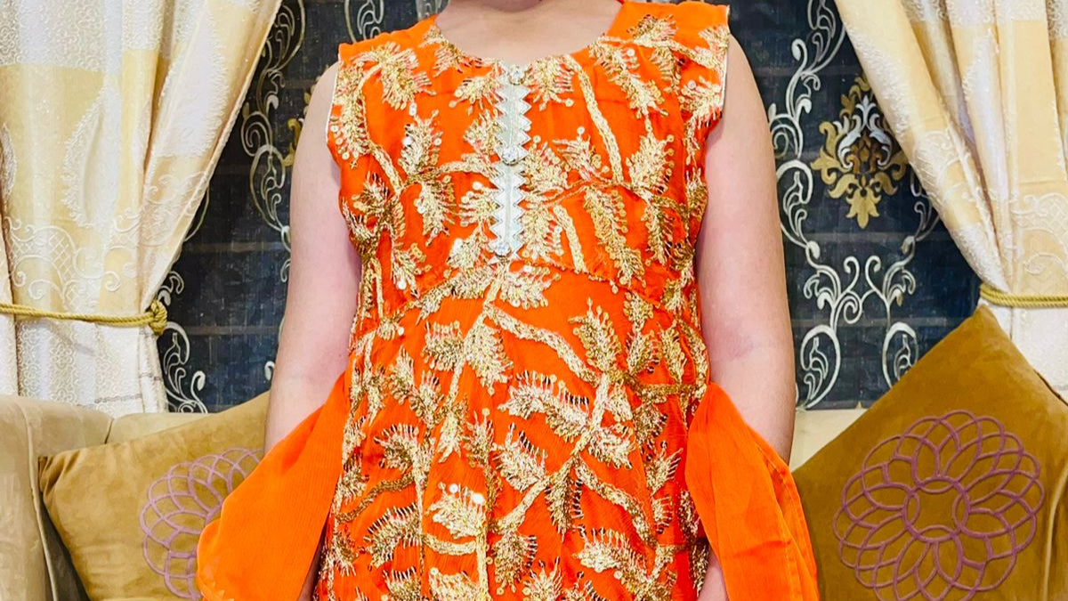 3pc chiffon Gharara dress