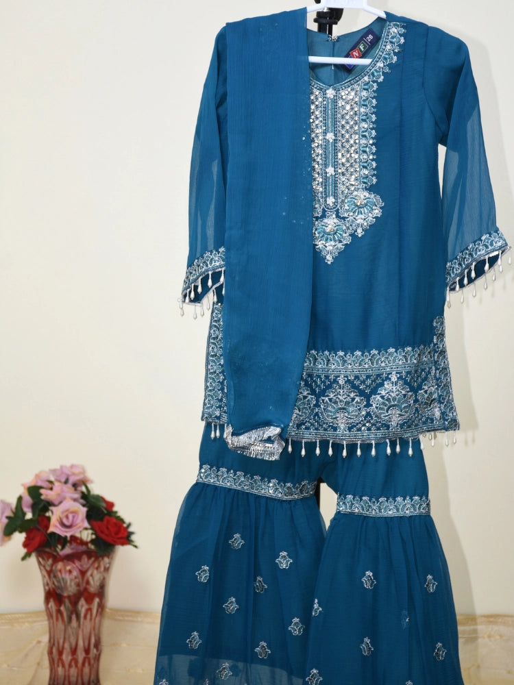 3 PC Girl Prty wear gharara dress