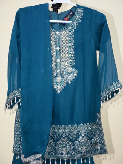 3 PC Girl Prty wear gharara dress