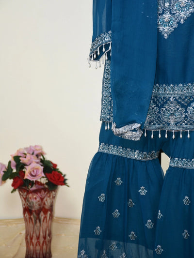 3 PC Girl Prty wear gharara dress