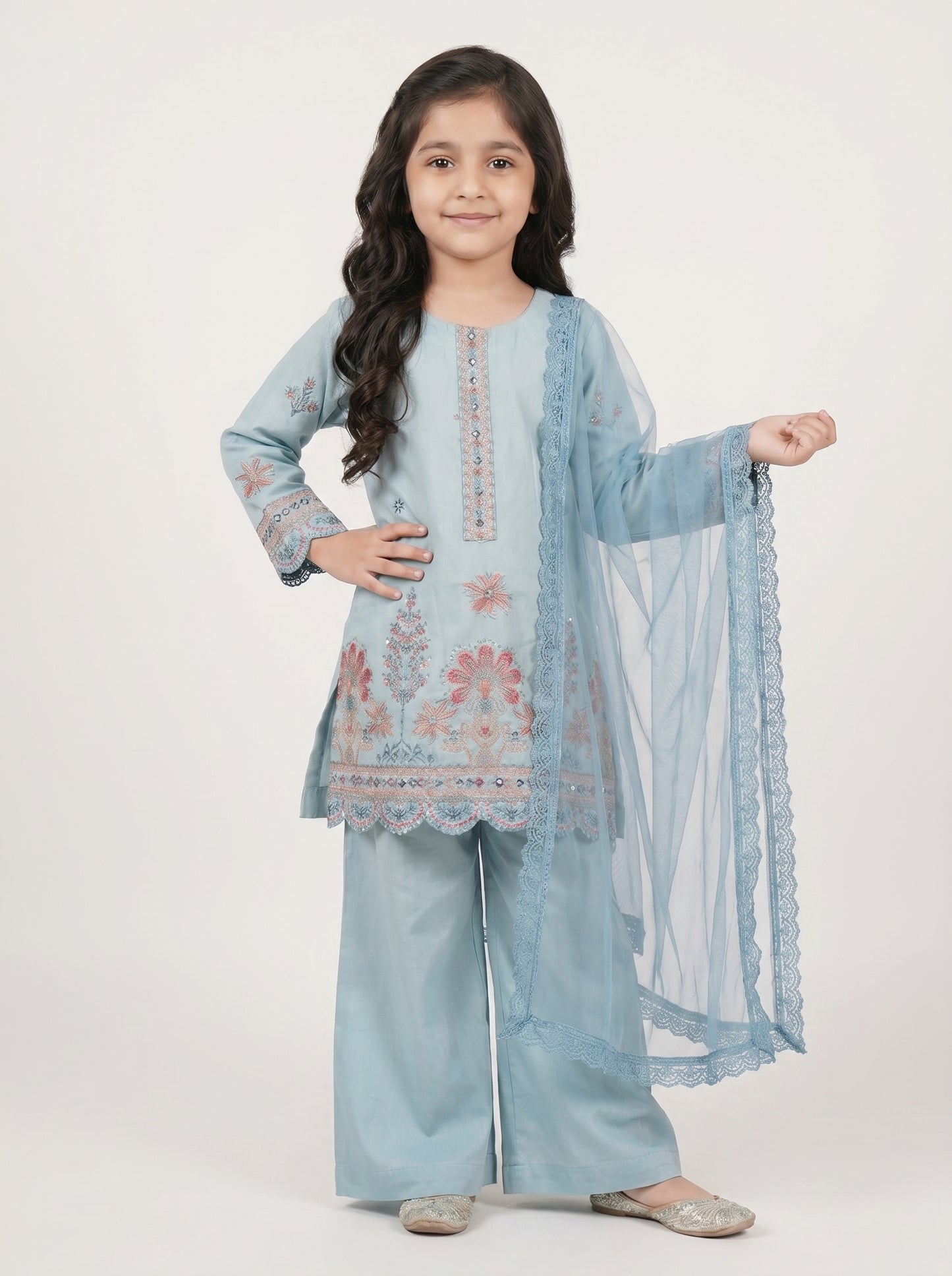 3 pcs kids cotton dress