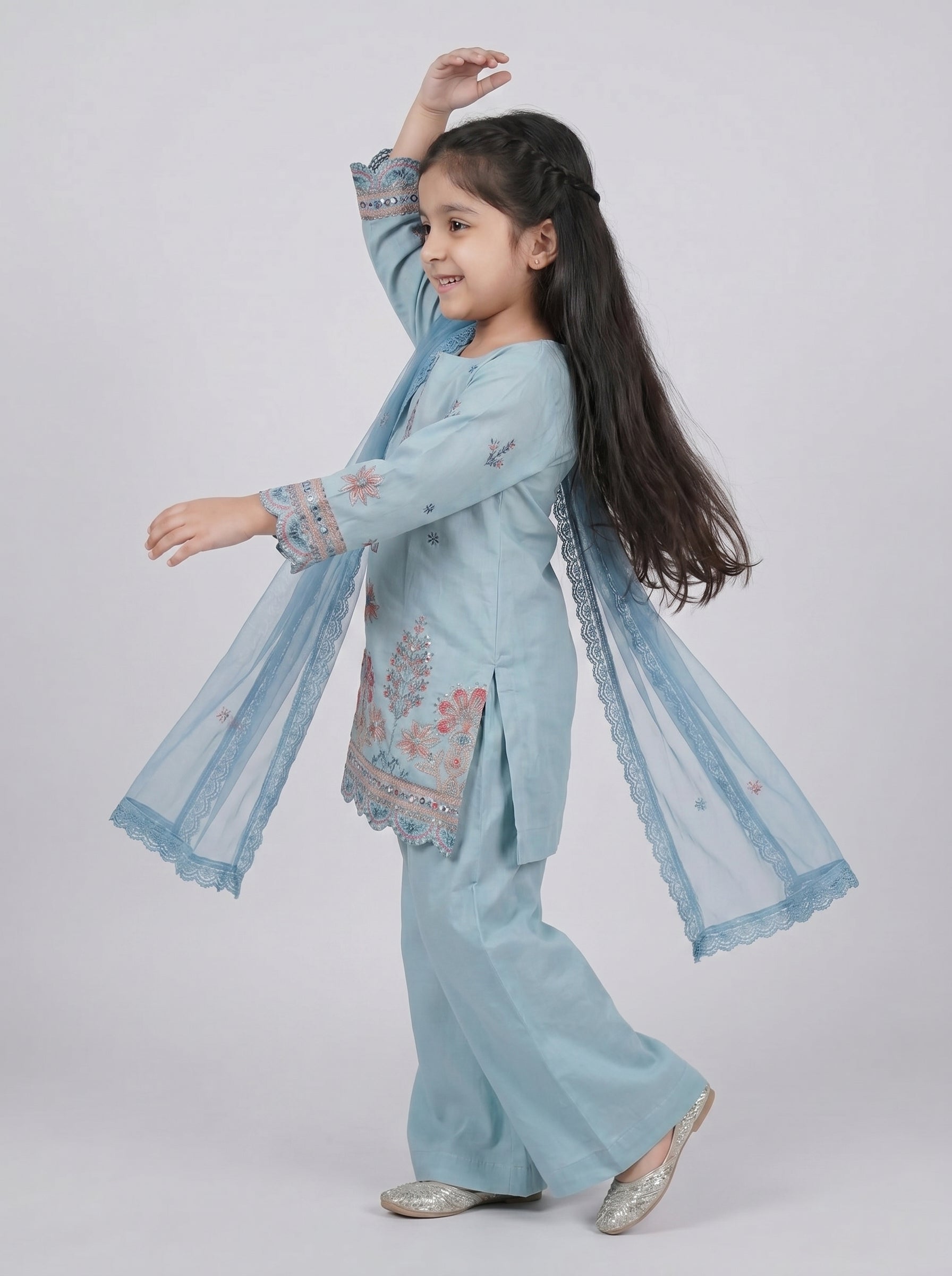 3 pcs kids cotton dress