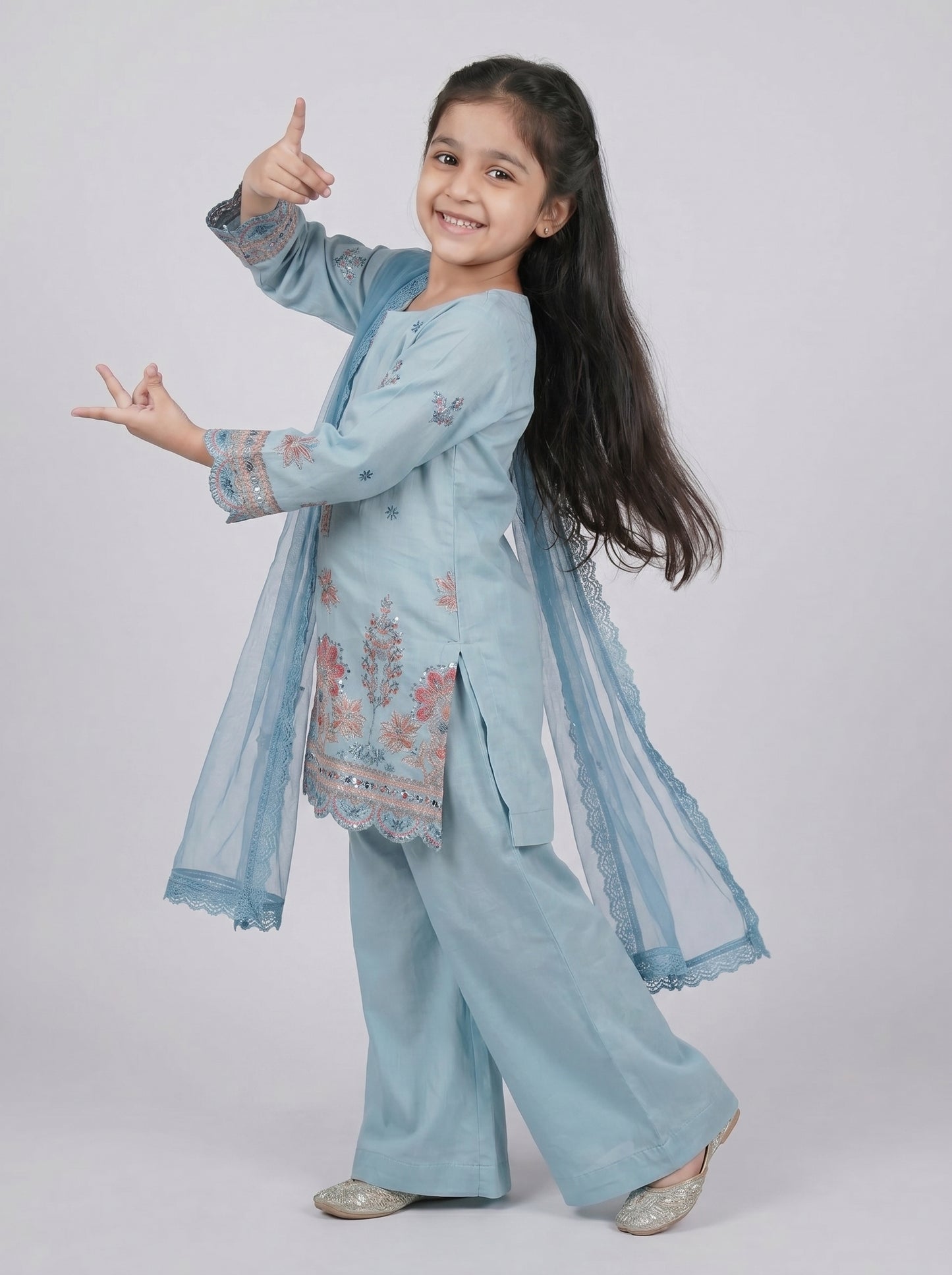 3 pcs kids cotton dress