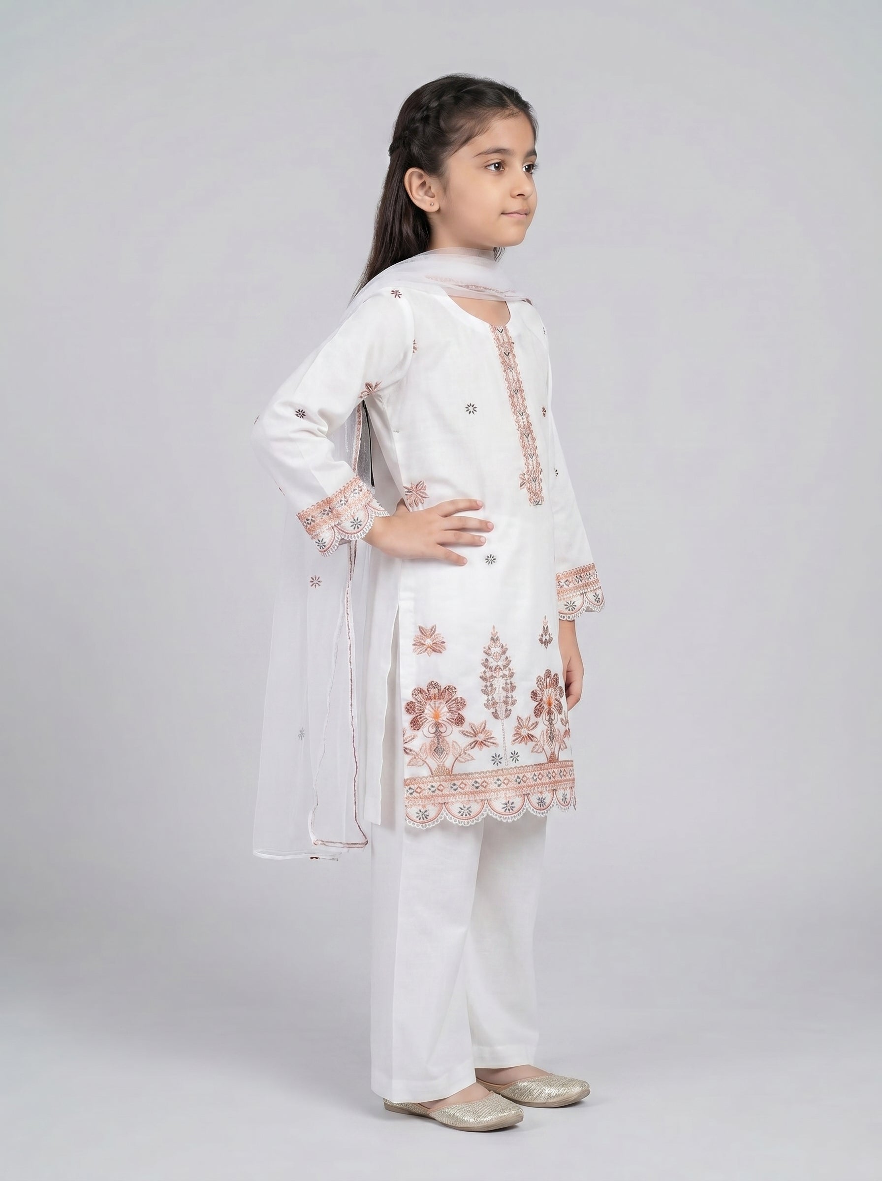 3 pcs kids cotton dress