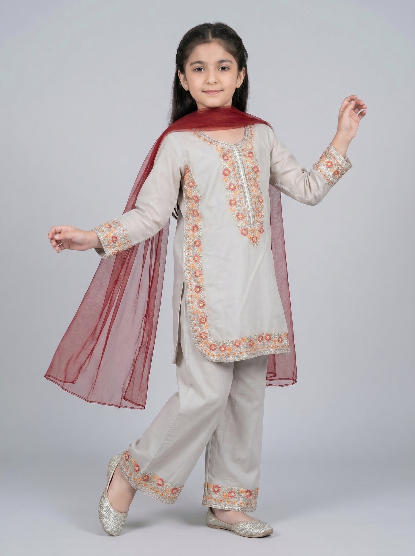 3 pcs kids cotton dress