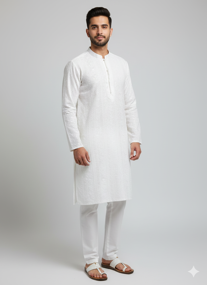 2 pc fancy katan silk kurta trouser