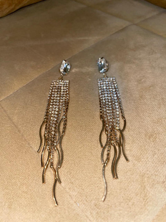 Silver Long Earrings