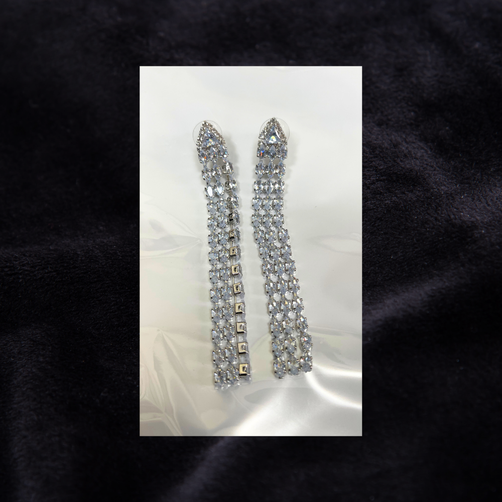 One carat earrings