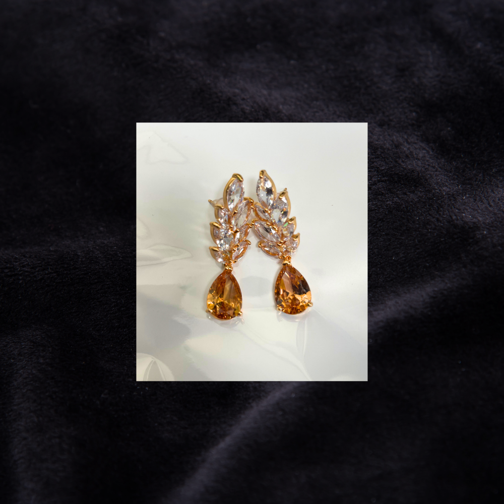 One carat earrings