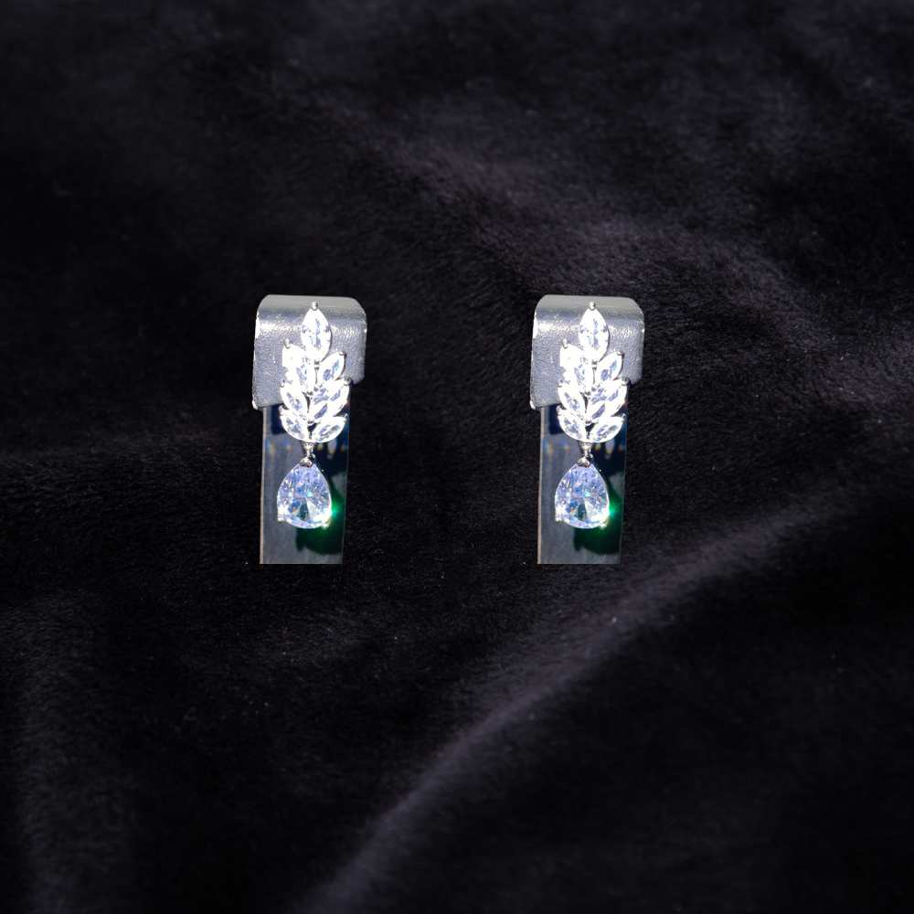 One carat earrings