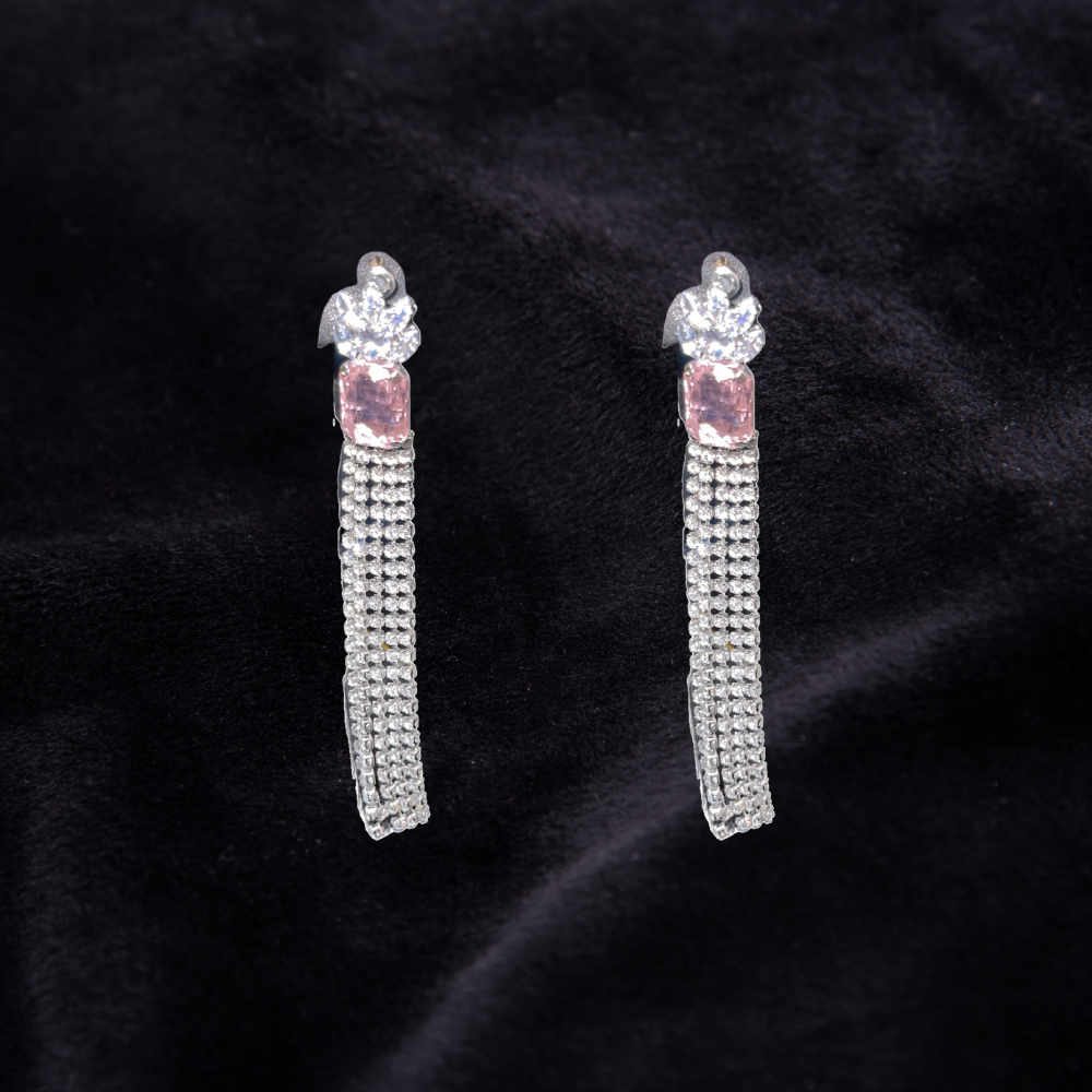 One carat earrings
