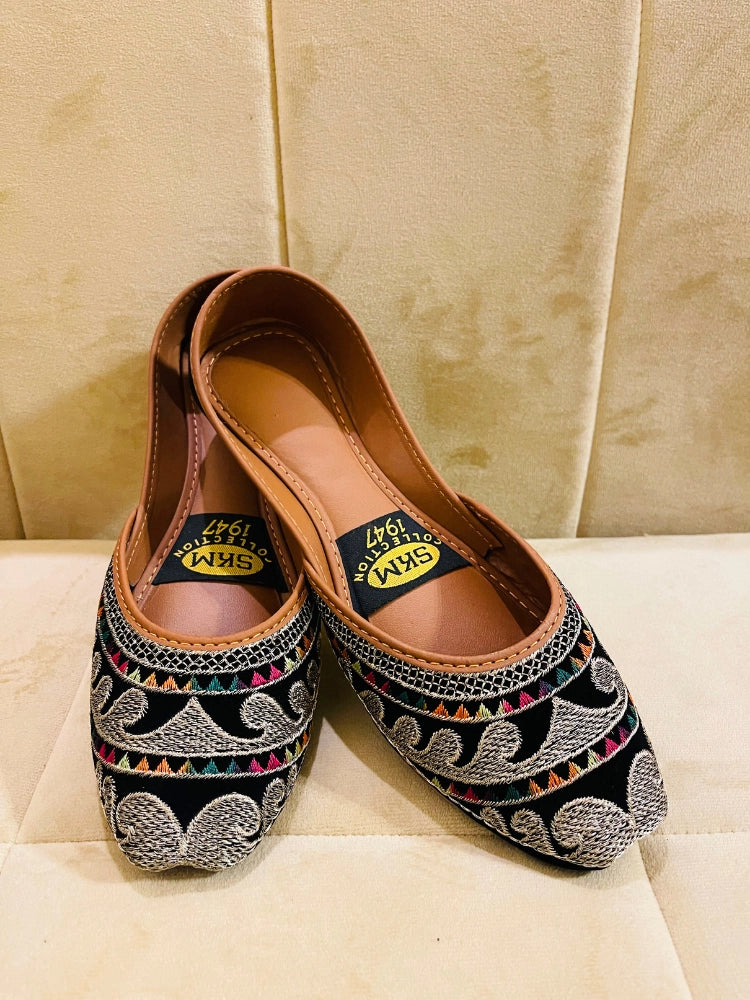 Velvet Khussa with Embroidery