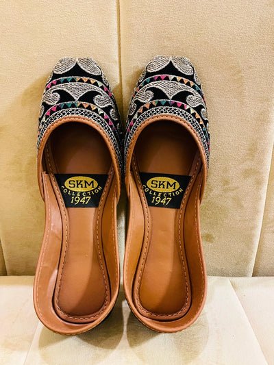 Velvet Khussa with Embroidery