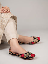 Valvet embroidered Khussa