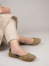 Leather Embroidered Khussa