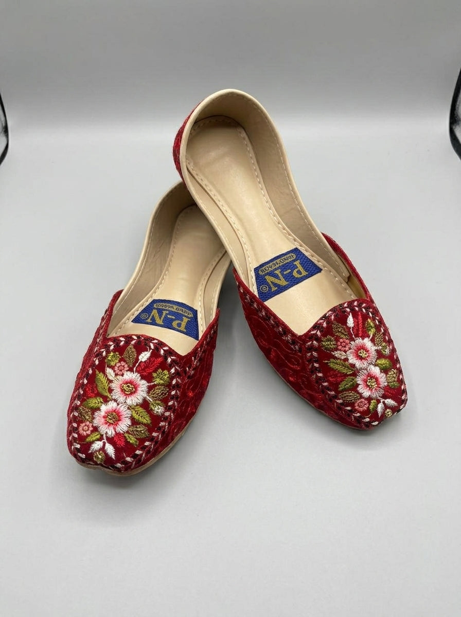 Leather Embroidered Khussa