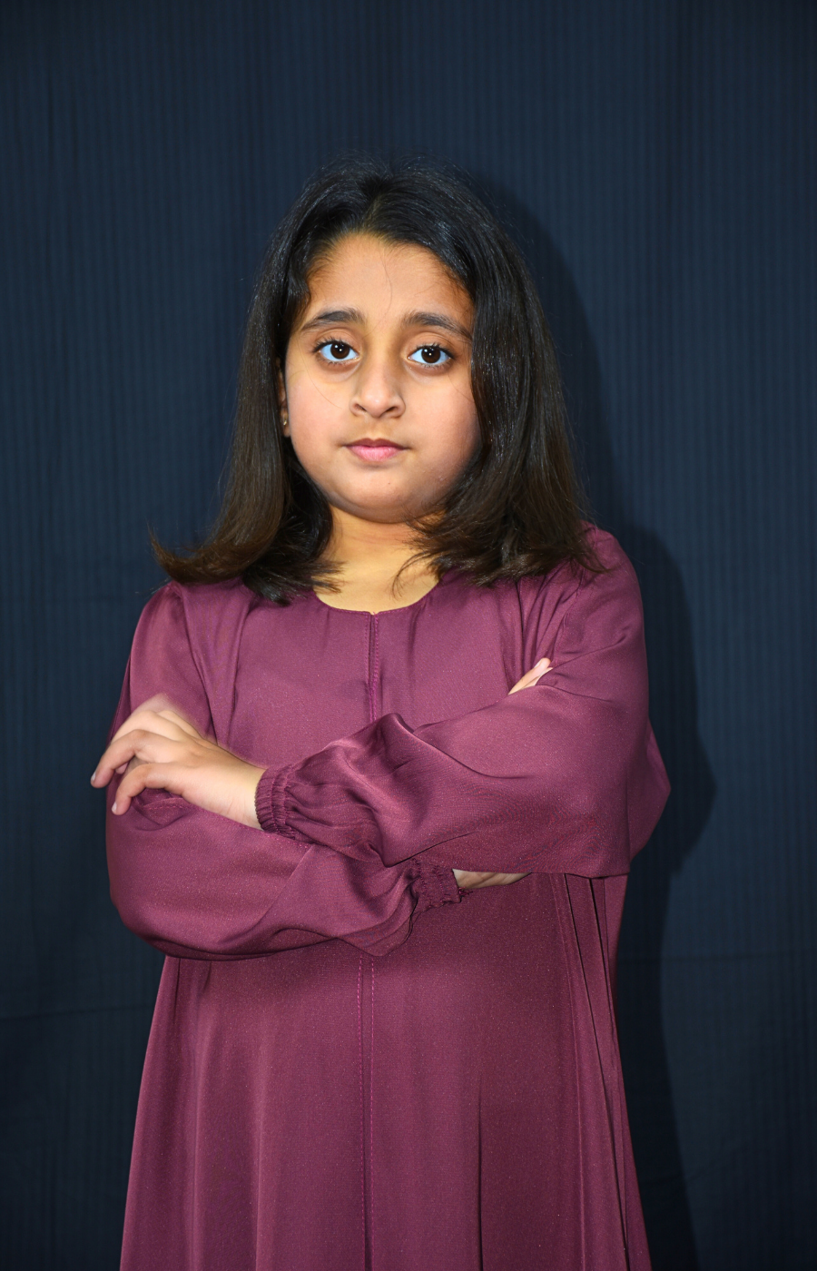 Kids Abaya on Nida fabric