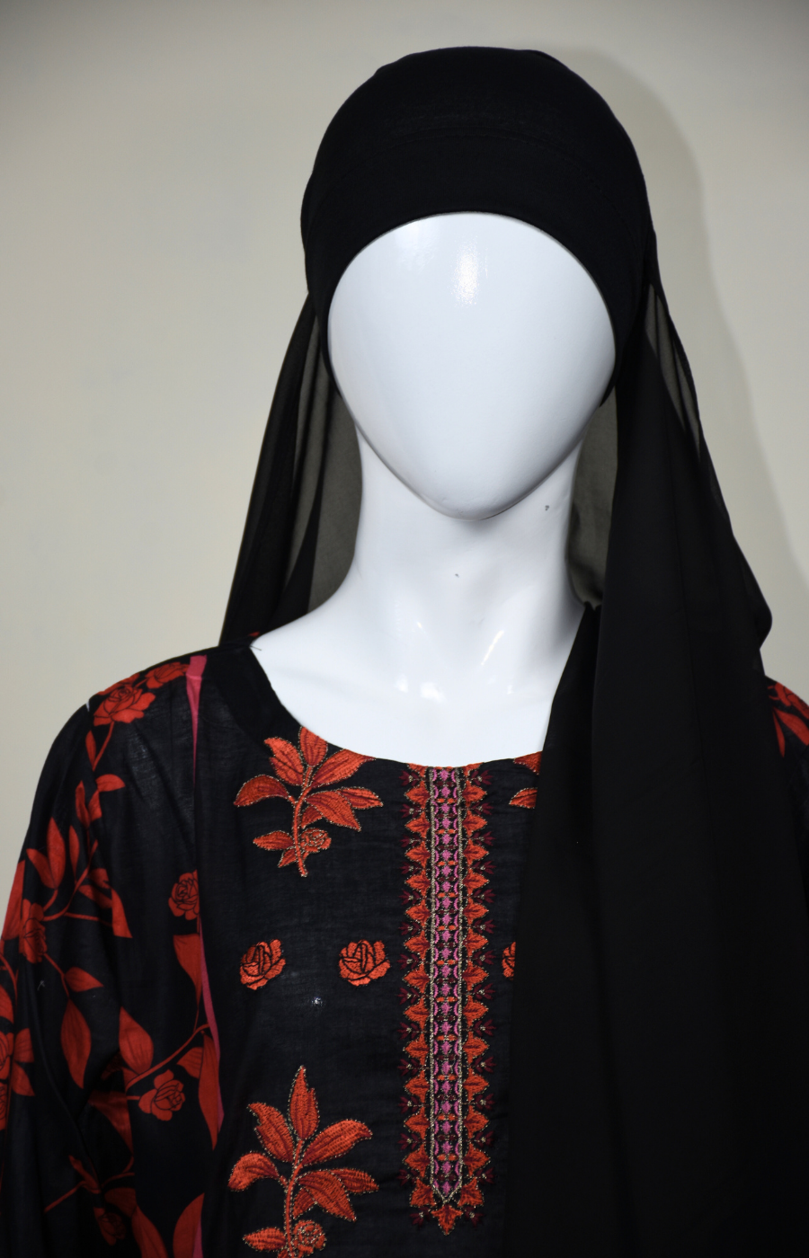 Sooti Ladies Scarf with Stitched Hijab cap