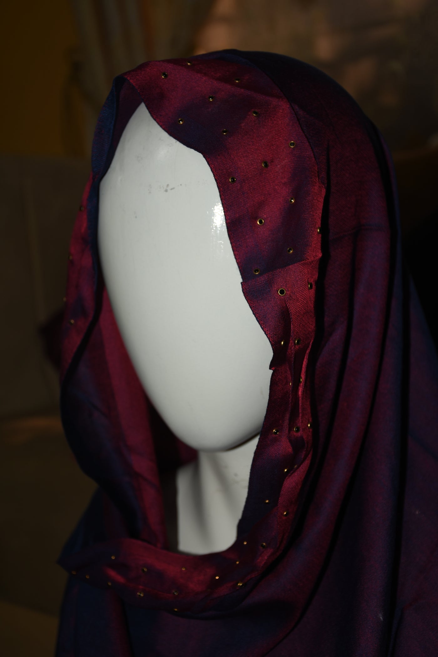 Cotton fabric with eyelet design Scarf