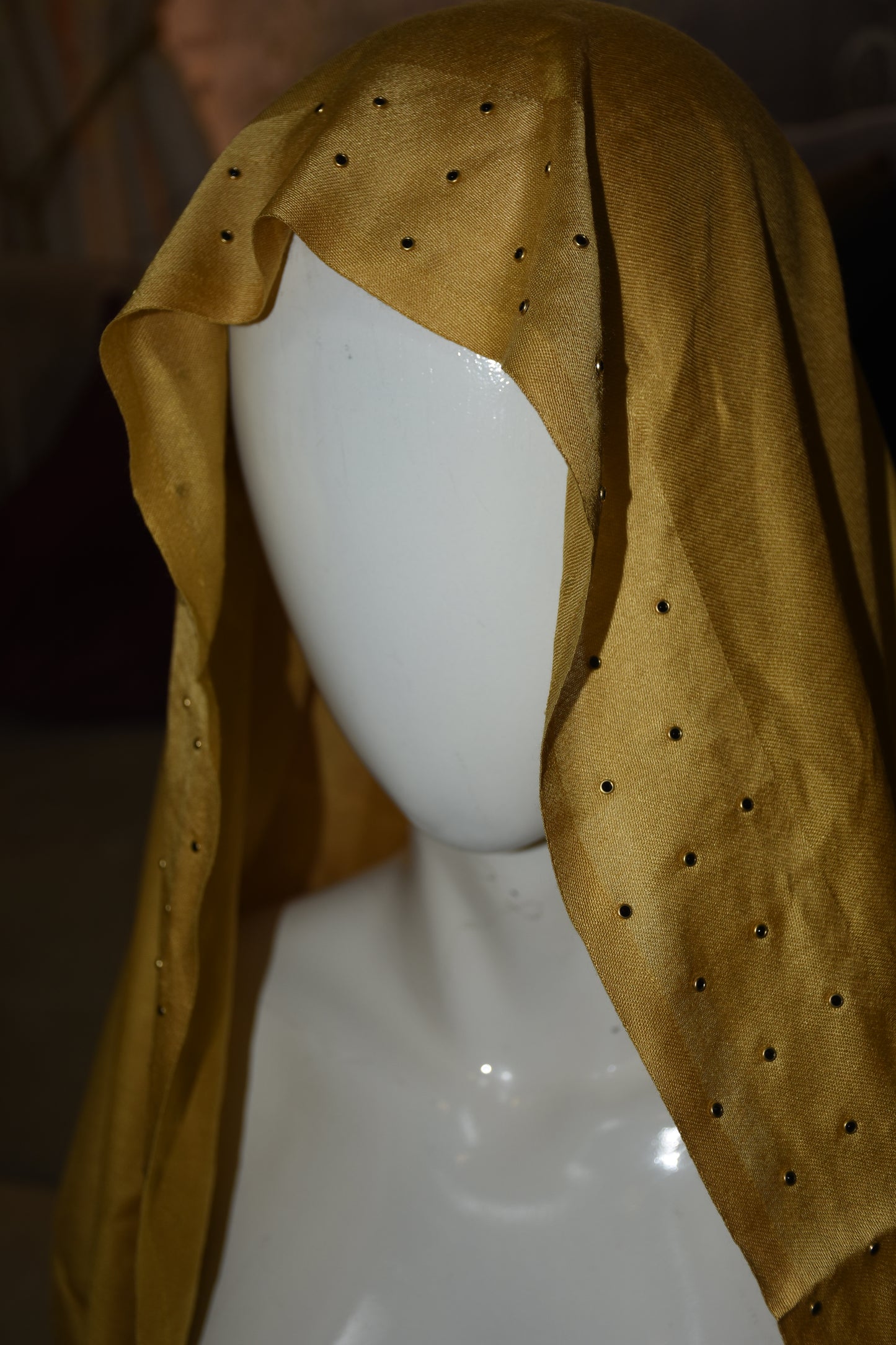 Mix cotton fabric with eyelet design Scarf