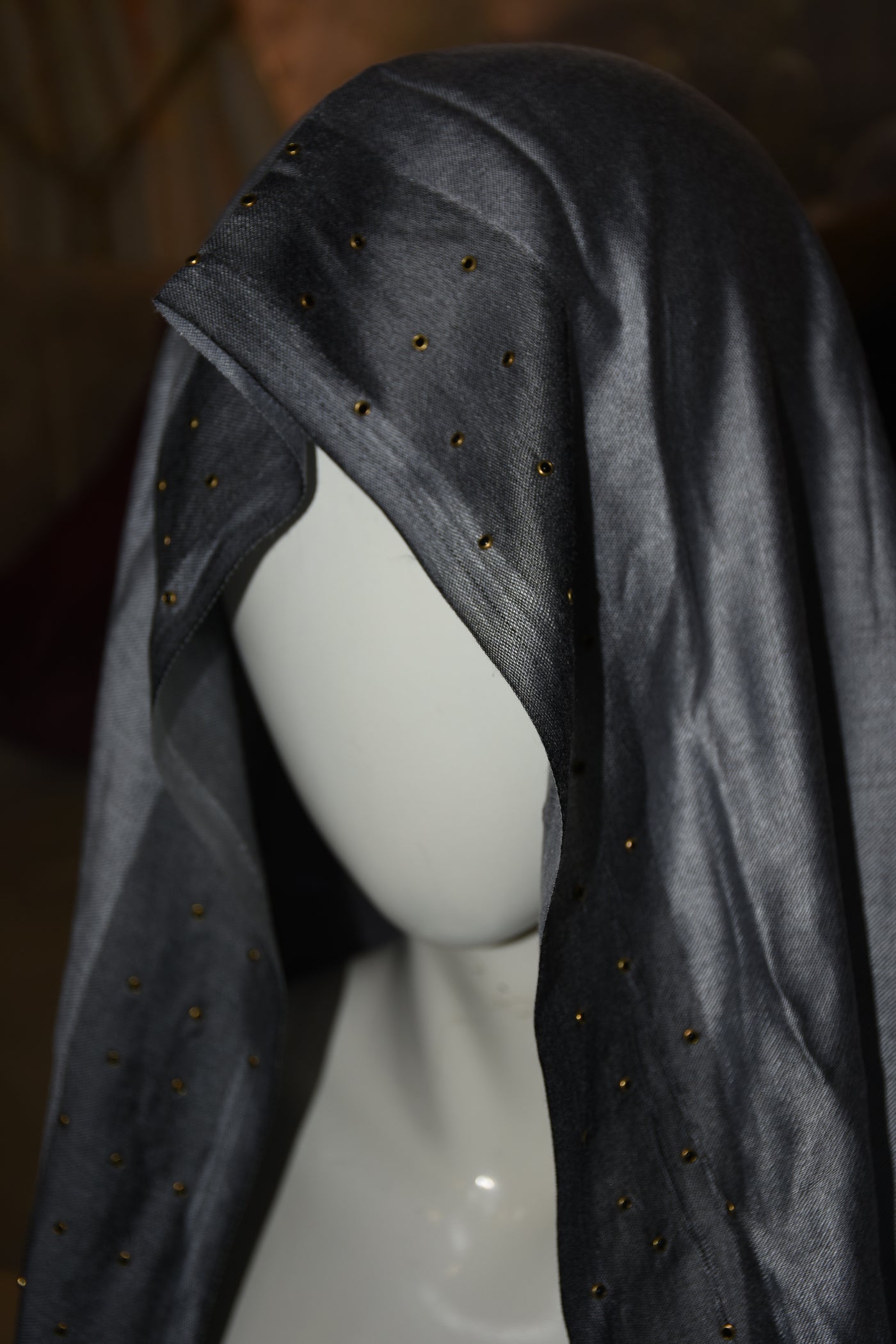 Mix cotton fabric with eyelet design Scarf