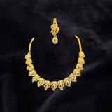 One carat Necklace with stone work