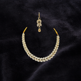 One carat Necklace with stone work