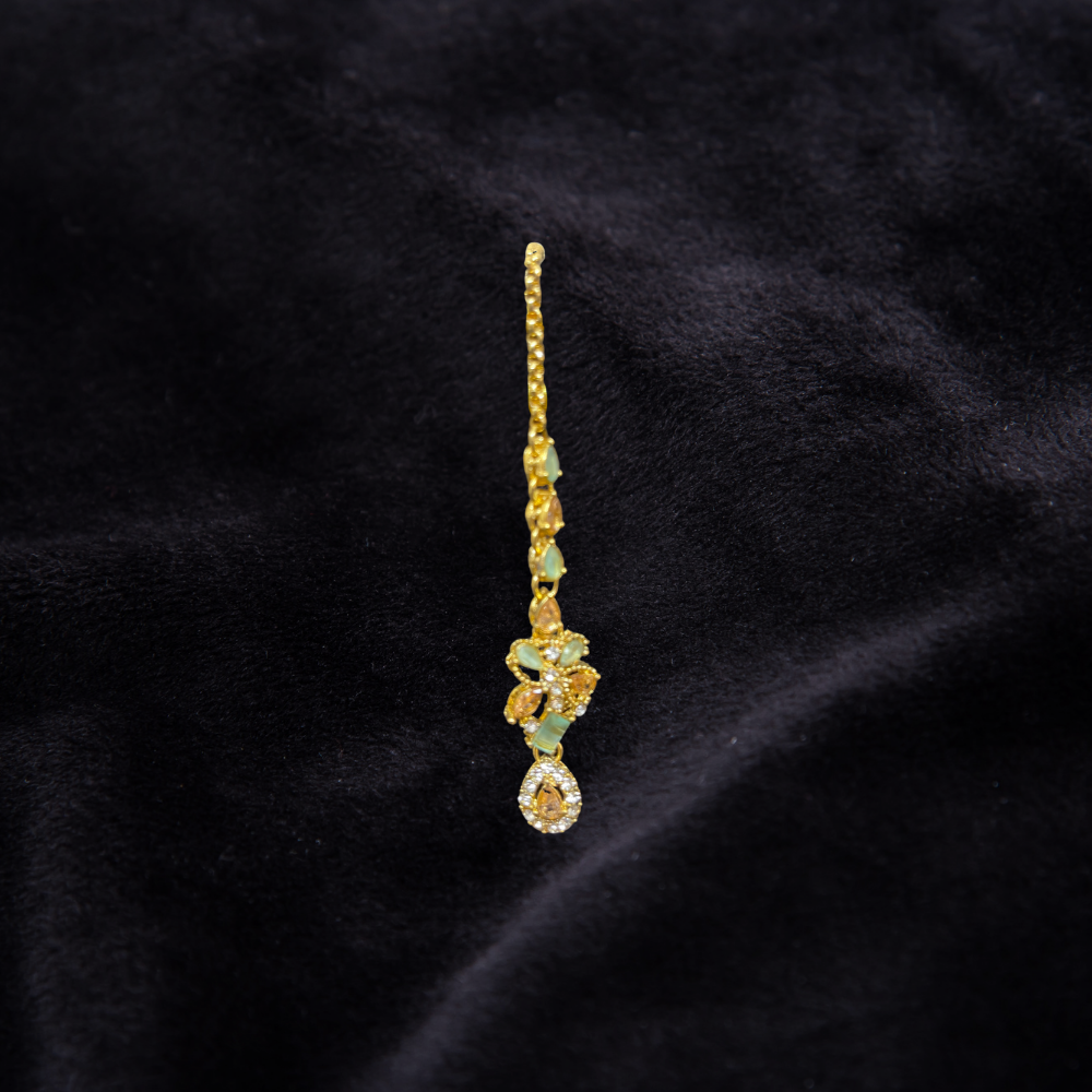 One carat Necklace with stone work