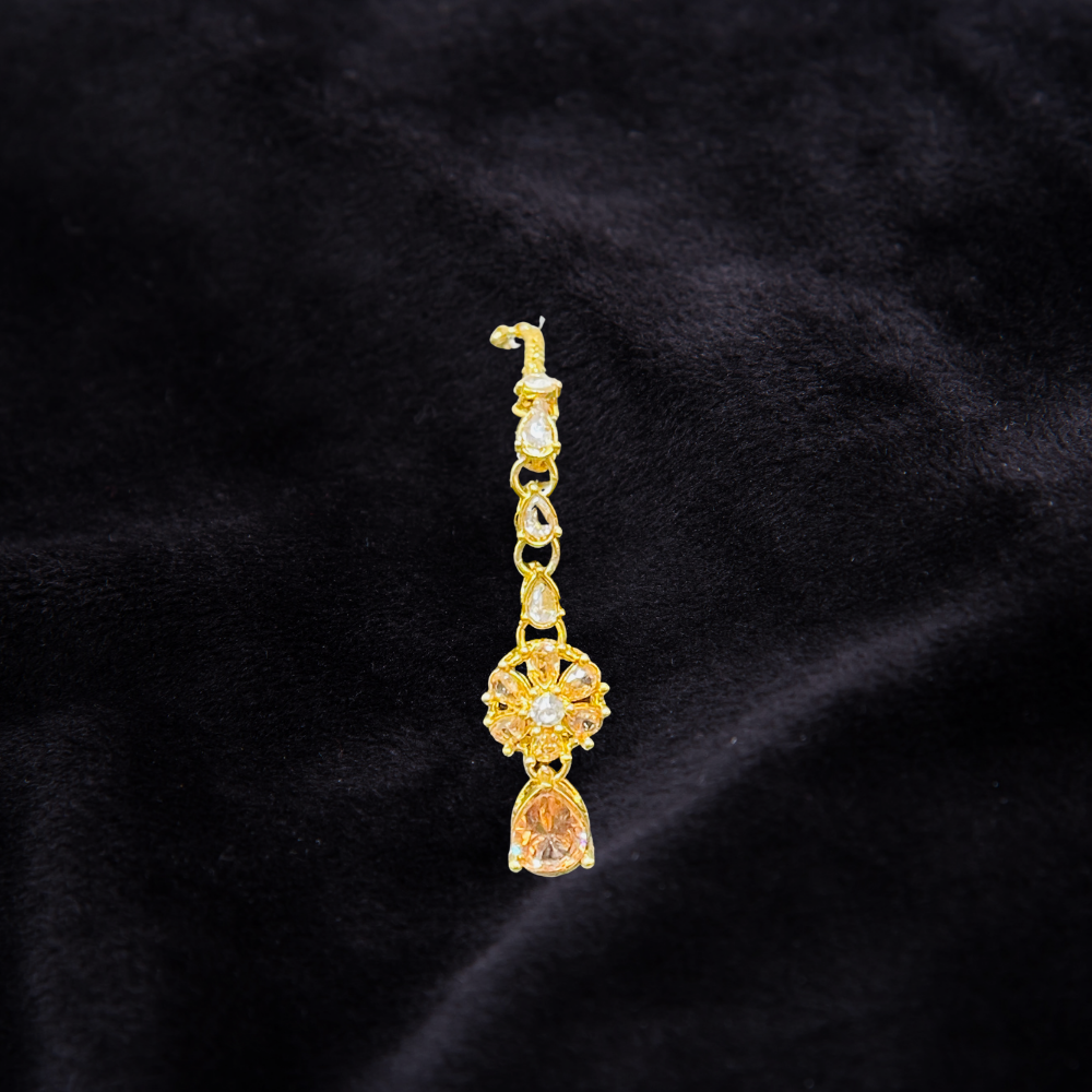 One carat Necklace with stone work