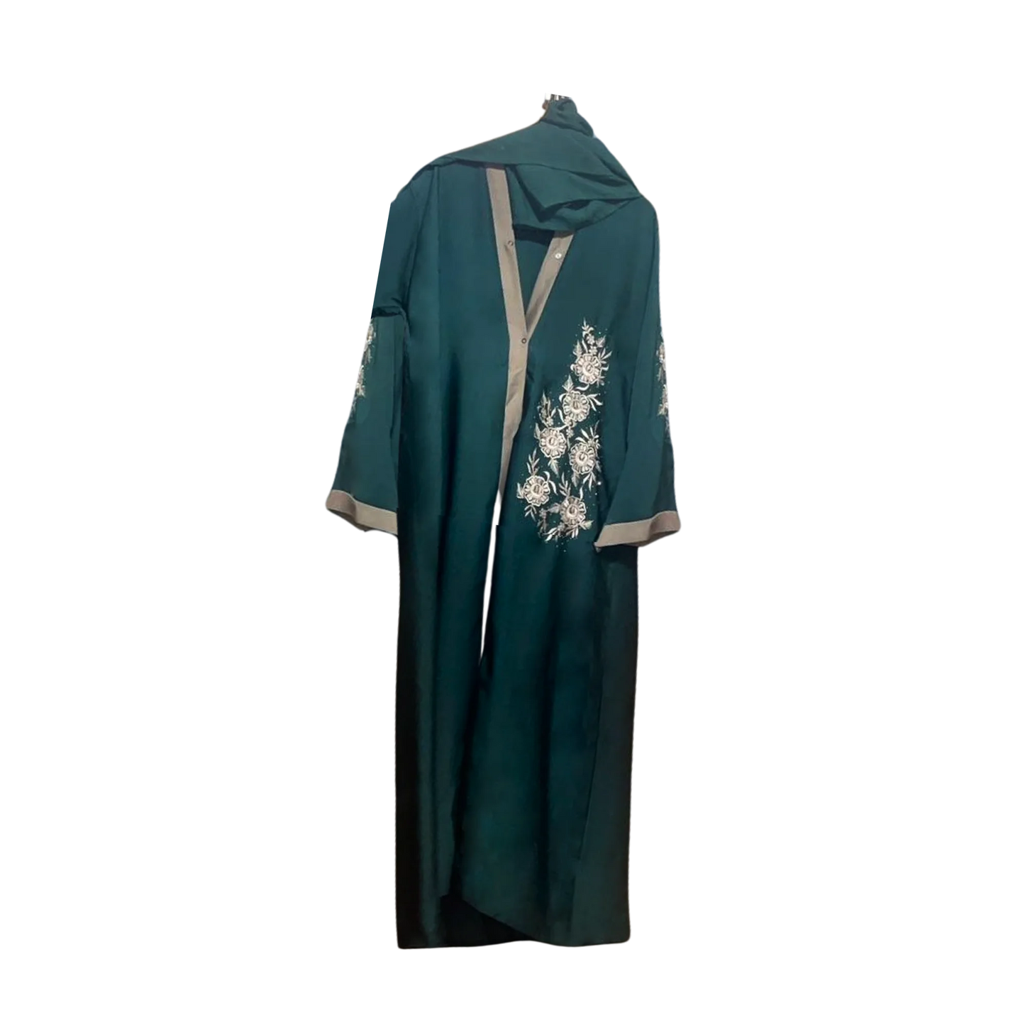 Plain Embroidered Abaya