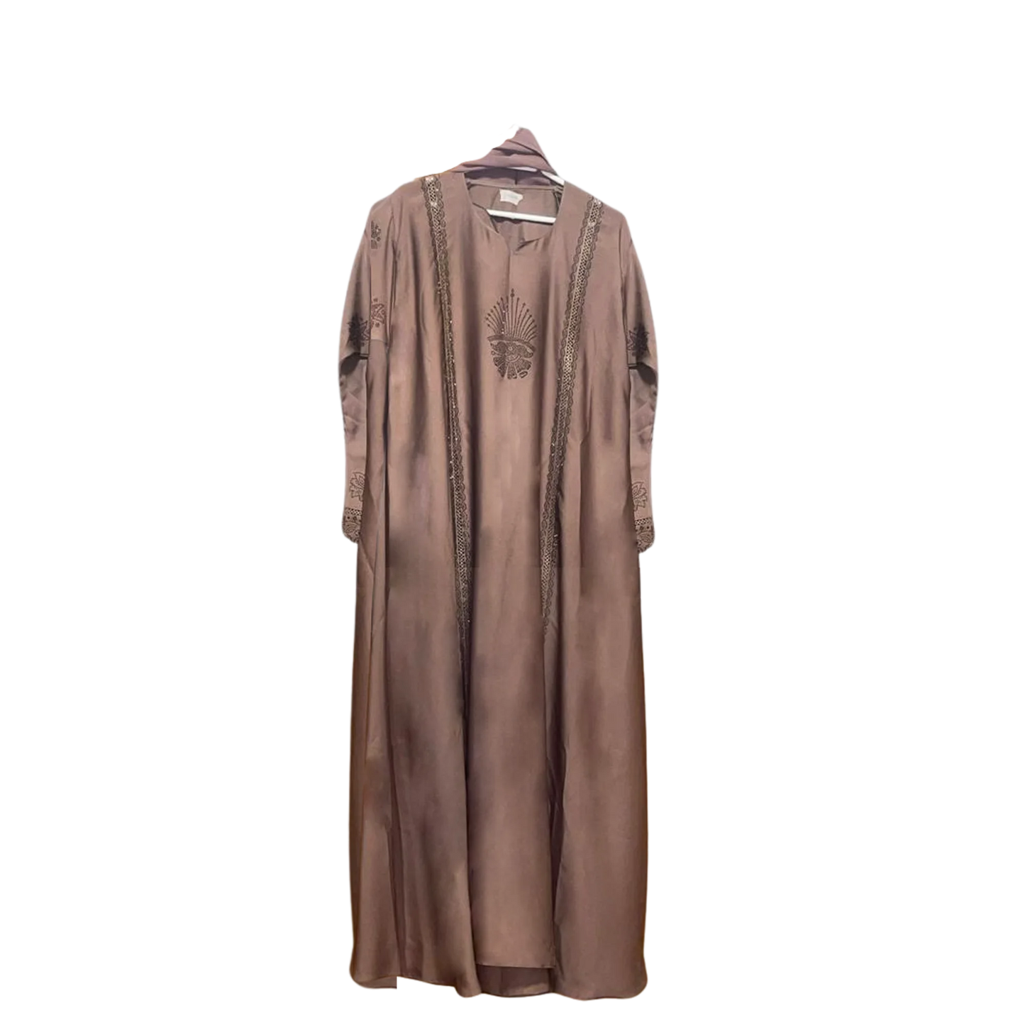 Plain Abaya with Stone work