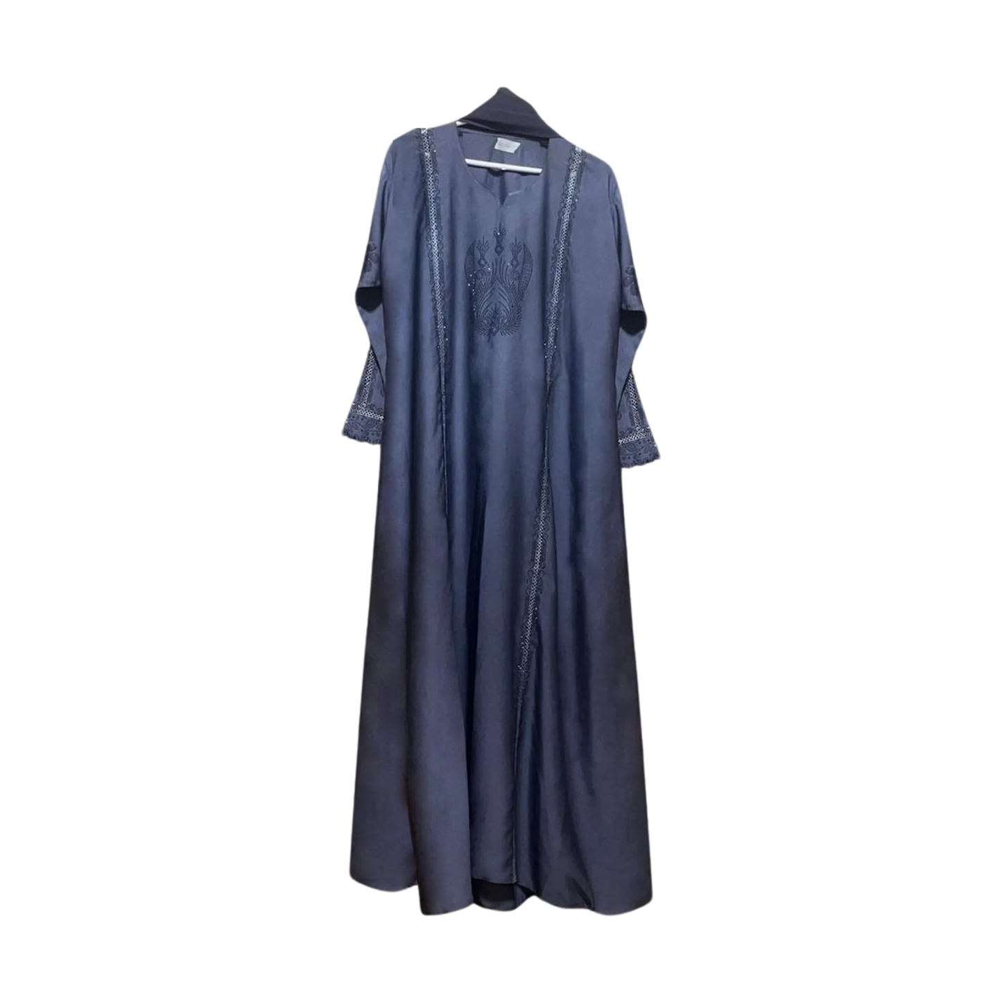 Plain Abaya with Stone work