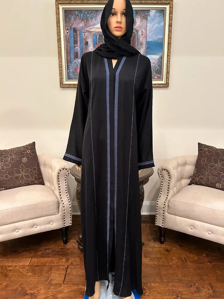 Plain Abaya with Scarf