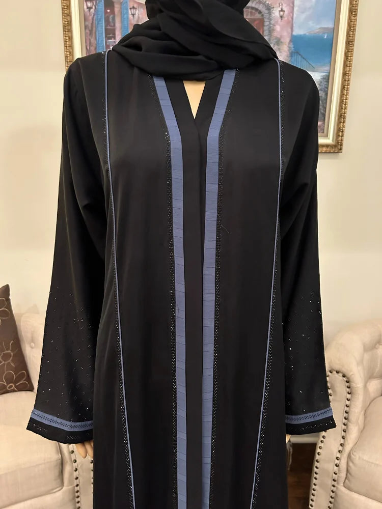 Plain Abaya with Scarf