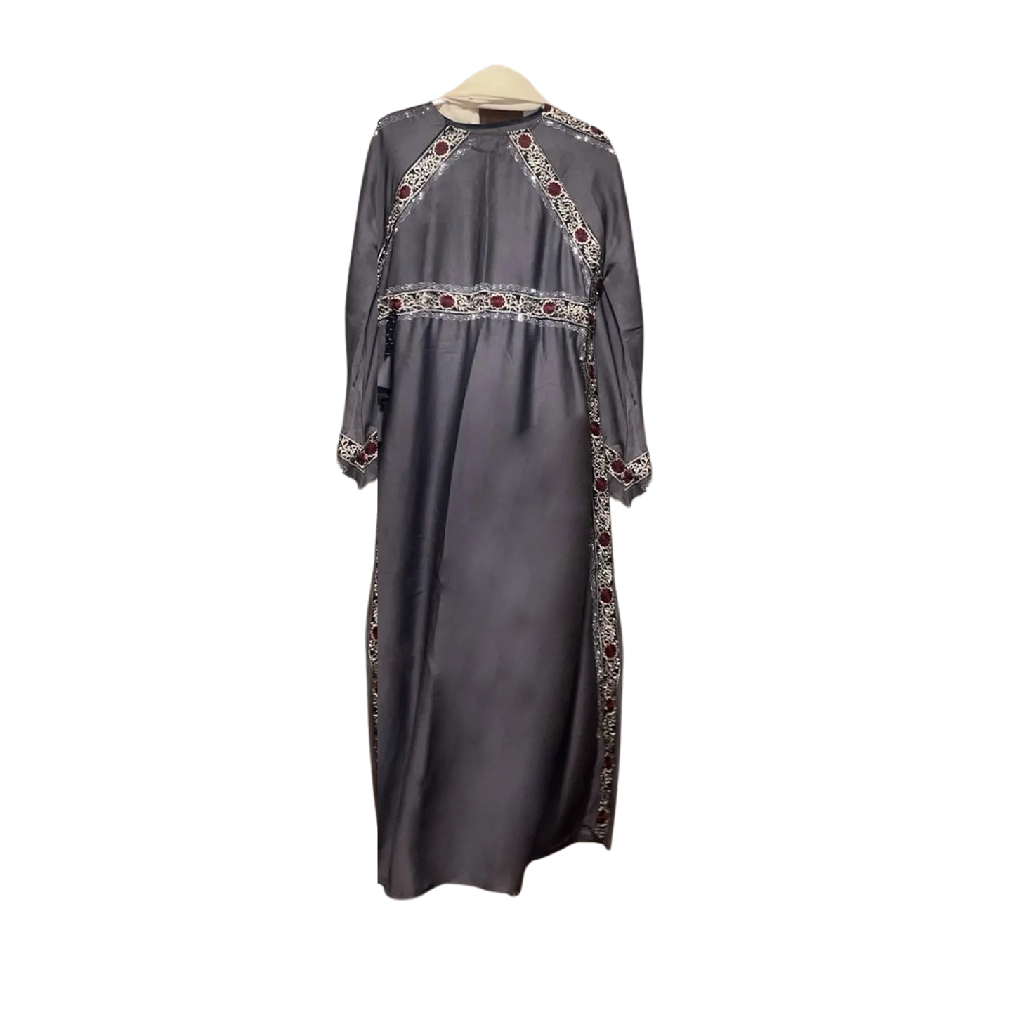 Plain Abaya with bail work