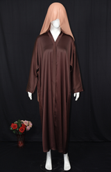Elegant abaya on Nida fabric with Scarf