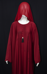 Elegant abaya on Nida fabric with Scarf