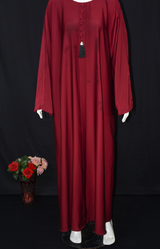 Elegant abaya on Nida fabric with Scarf