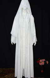 Elegant and stylish front open Abaya with stone work