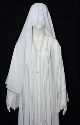Elegant and stylish front open Abaya with stone work