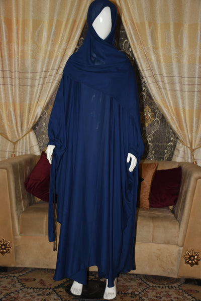 Chiffon butterfly Abaya with separate upper and inner