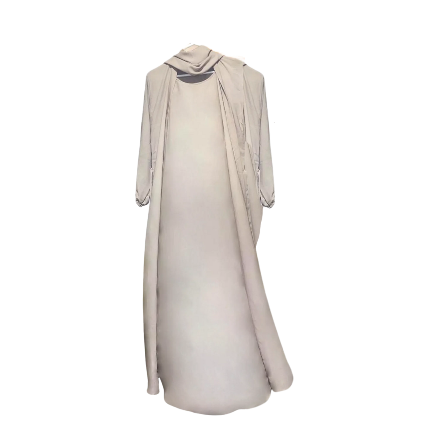 Plain Gown Abaya with Scarf