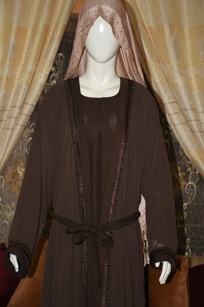 High-quality Nida fabric inner shirt with separate chiffon gown