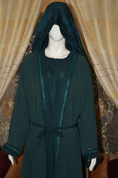 High-quality Nida fabric inner shirt with separate chiffon gown