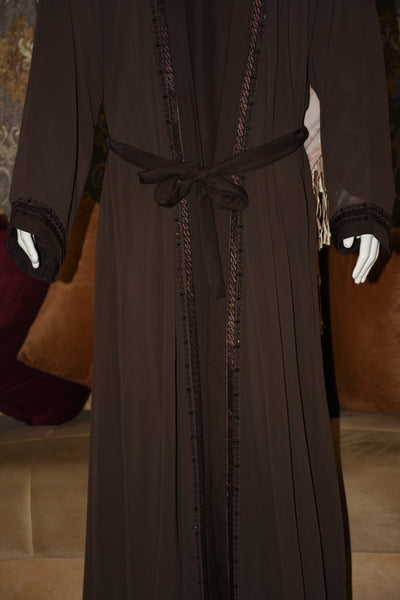 High-quality Nida fabric inner shirt with separate chiffon gown