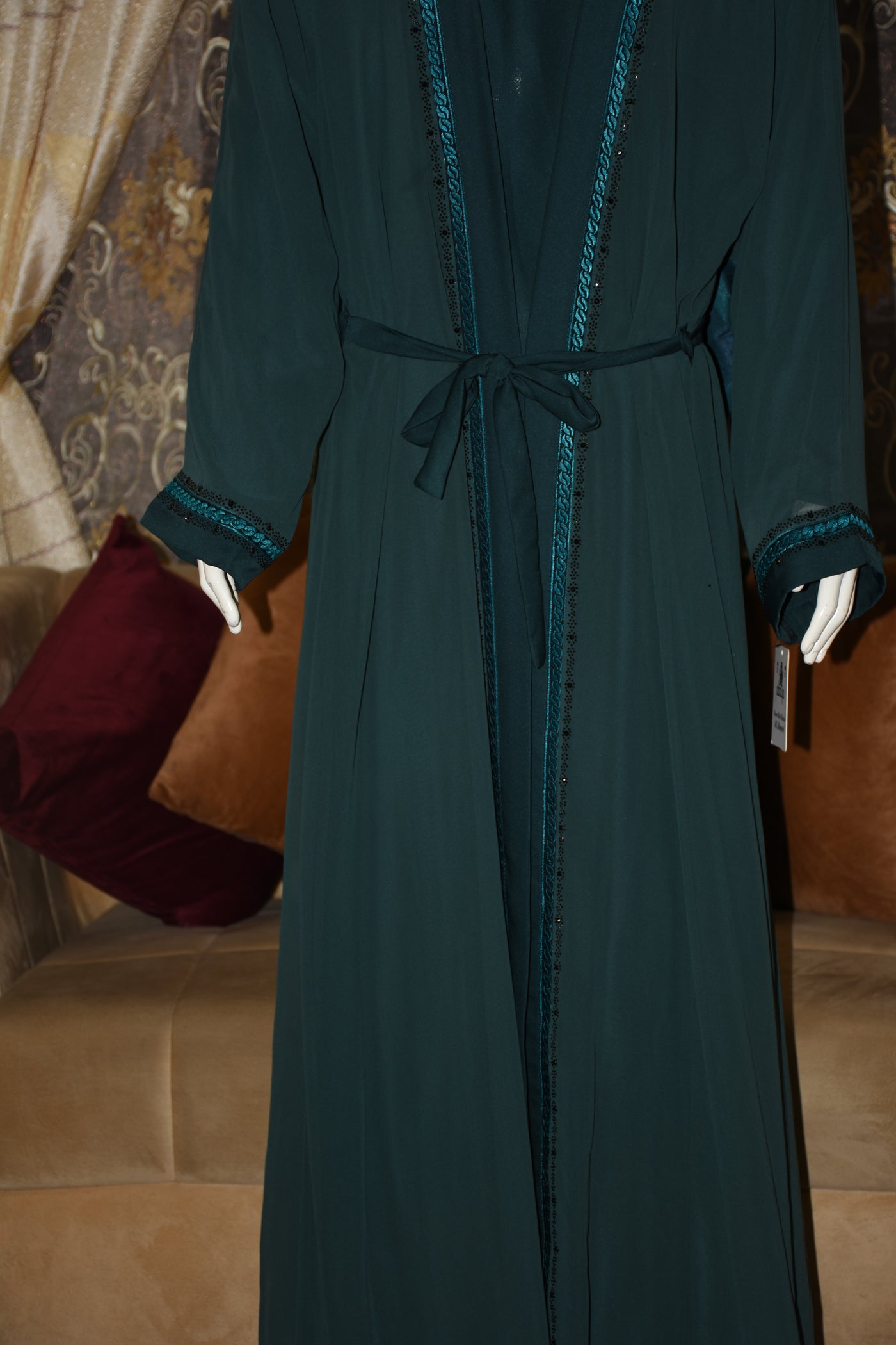 High-quality Nida fabric inner shirt with separate chiffon gown