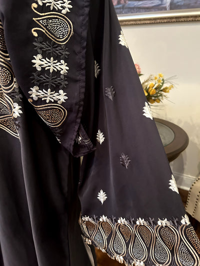 Plain Embroidered Abaya
