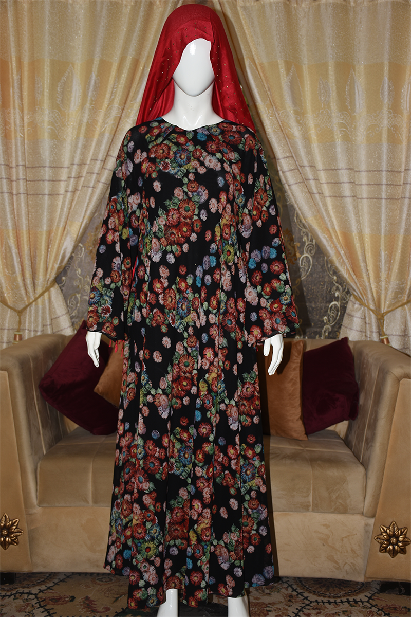 Two-in-one reversible Abaya that can be worn from either side
